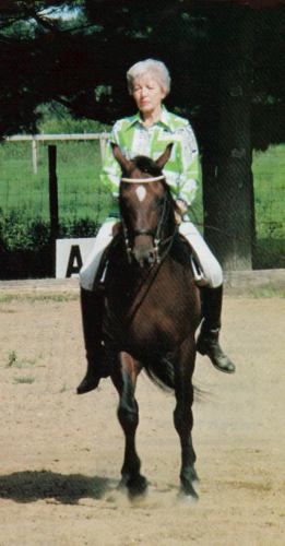 Winraff ridden by owner, Gina Manion